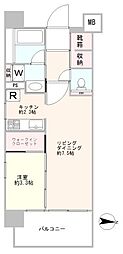 イニシア三鷹 1LDKの間取図画像