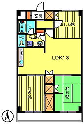 サン・ウッド2 3LDKの間取図画像