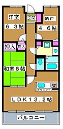 エミネンス齊木ビル 2SLDKの間取図画像