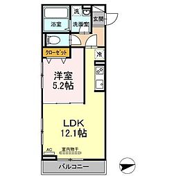 セジュール西台3 1LDKの間取図画像