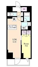 maison chrolo 1LDKの間取図画像