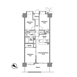 コンフォリア板橋仲宿 3LDKの間取図画像