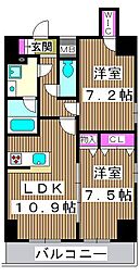 PLAZANIKI 2LDKの間取図画像