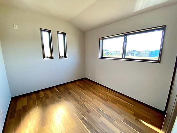 2階洋室(施工例) 全居室二面採光で陽当たり&通風良好!