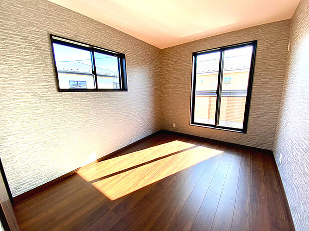 洋室2部屋は5.3帖とプライベート空間に丁度良い広さ(施工例)