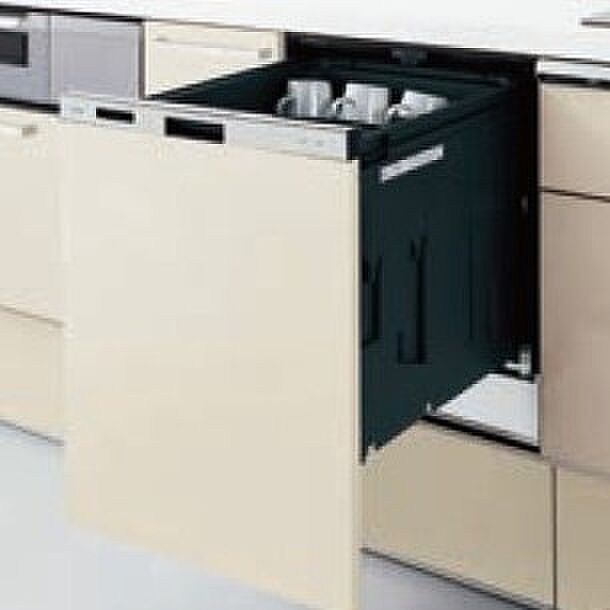 家族の時間を増やしてくれる食洗器(メーカーイメージ) 家事時間だけでなく、使用水量も大幅節約してくれます♪