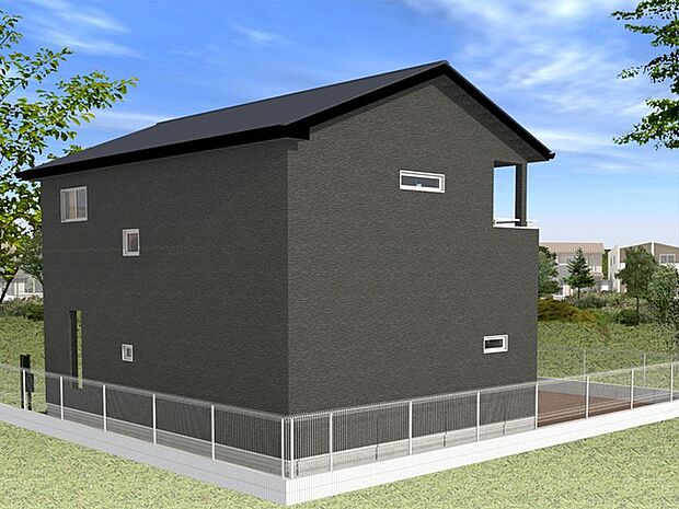 2号棟「ブルックリンスタイル」外観イメージパース 着工前の早期契約でカラーセレクト可能!期限や詳細はお気軽にお問い合わせください。 ※画像はあくまでイメージです。オプションを含みます。