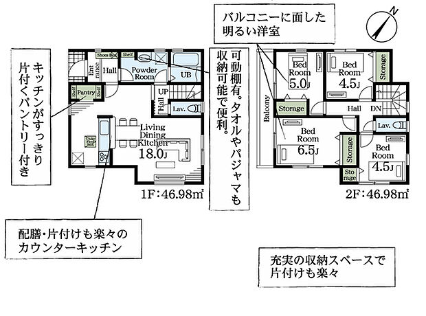 【2号棟】4LDK+パントリー