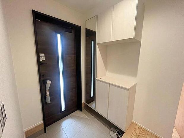 全身鏡付きシューズボックス