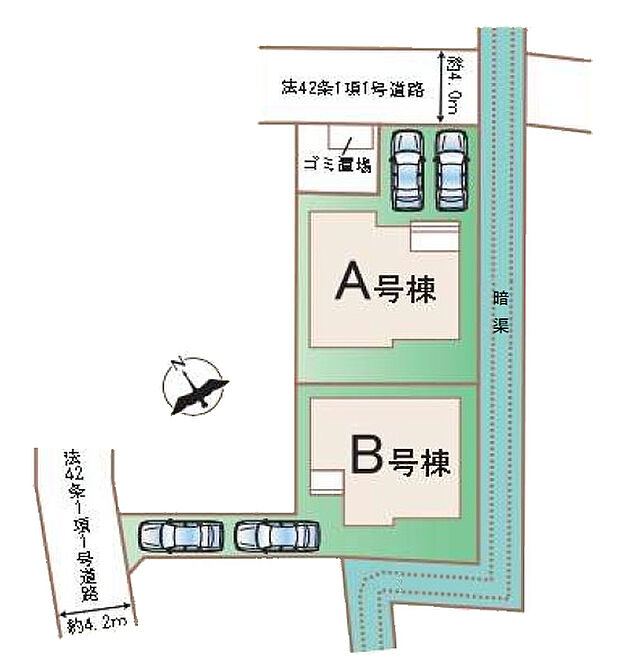 ※図面と現況が異なる場合、現況優先と致します。
