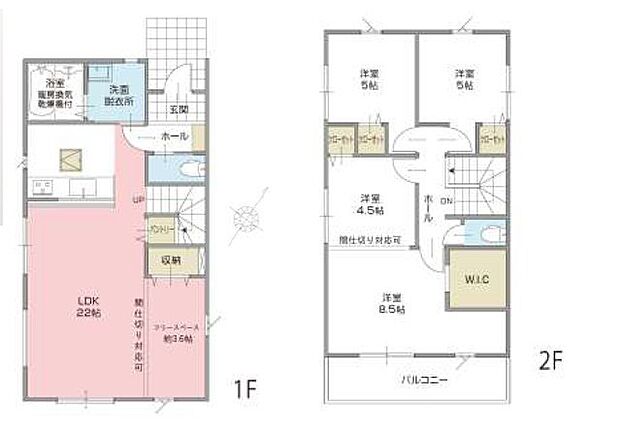 【4号棟】3LDK(4SLDK)＋WIC