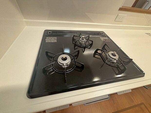 3口で使いやすいガスコンロ