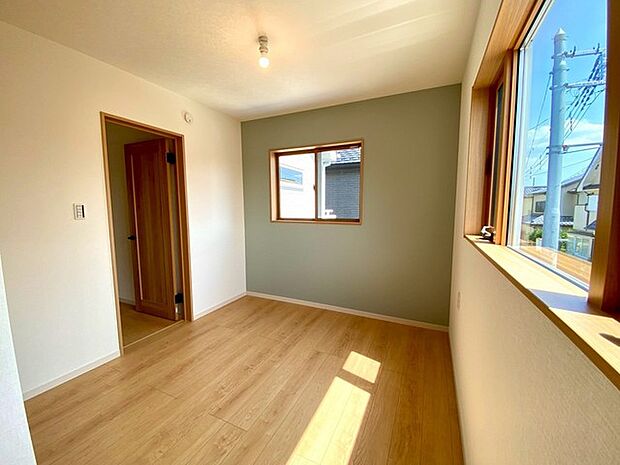 2階洋室5.3帖(施工例) 主寝室以外の3部屋は自分だけの空間にピッタリの広さ。