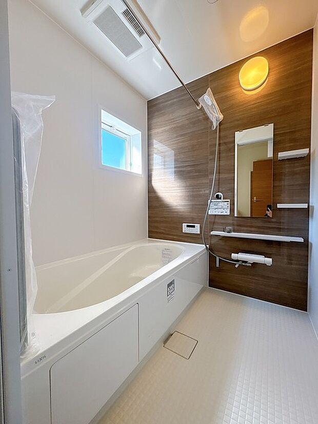 1坪以上広さを設けた浴室でゆったりバスタイム