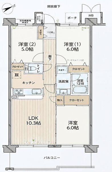 間取りを拡大表示