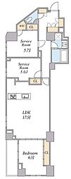 SPコート南小岩 1SLDKの間取図画像