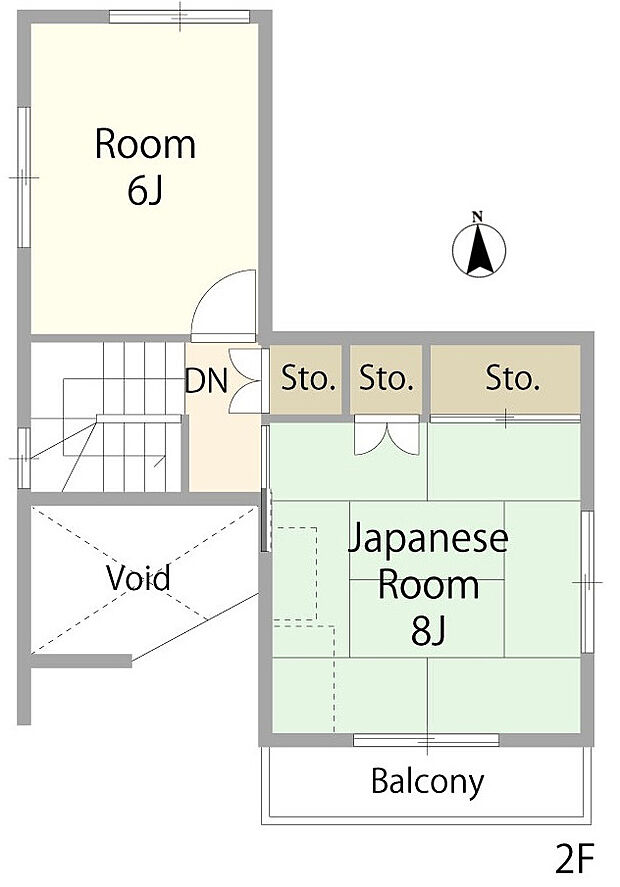 2階には収納たっぷりな和室がございます