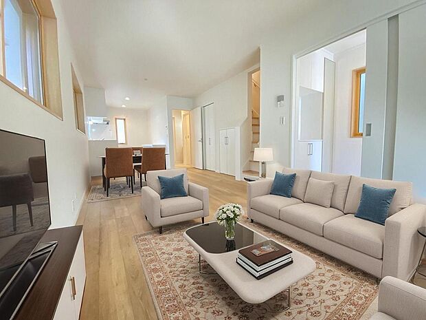 本画像はCGで作成しており、実際に現地に家具は置かれておりません。また、価格に家具は含まれておりません。