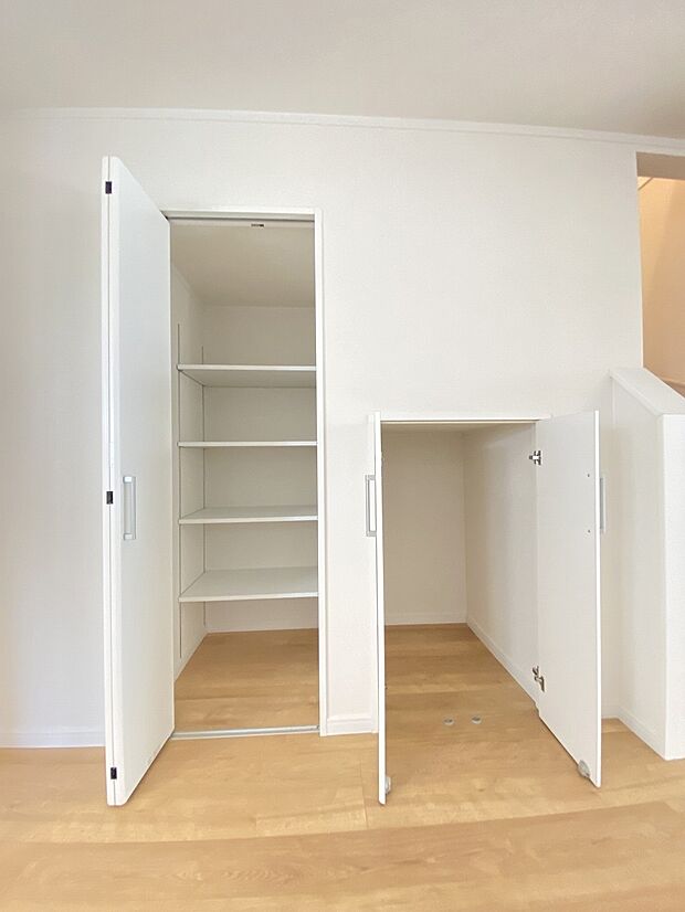 育ち盛りのお子様が見えるご家庭の強い味方　パントリーでたっぷりストック