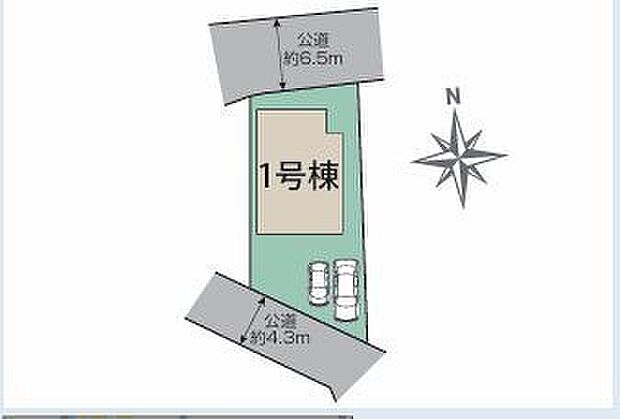 南道路につき陽当たり通風良好な4LDKのお住まいです。