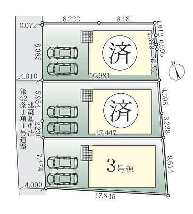 該当区画：3号棟