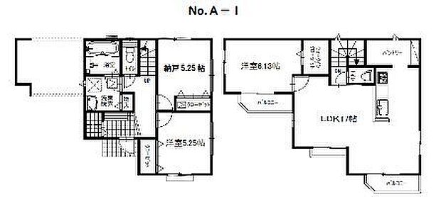 LDK17帖と広くゆったりとくつろげます。2ヶ所の開放感溢れるバルコニー。