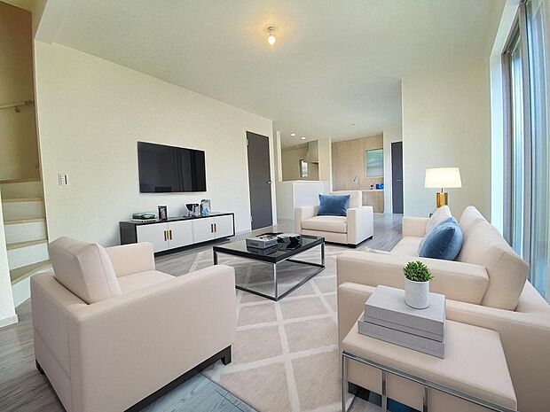 本画像はCGで作成しており、実際に現地に家具は置かれておりません。また、価格に家具は含まれておりません。