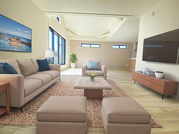 本画像はCGで作成しており、実際に現地に家具は置かれておりません。また、価格に家具は含まれておりません。