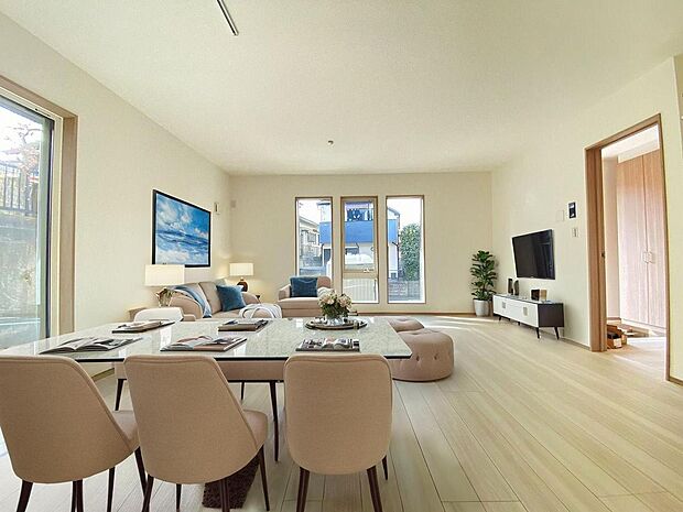 本画像はCGで作成しており、実際に現地に家具は置かれておりません。また、価格に家具は含まれておりません。