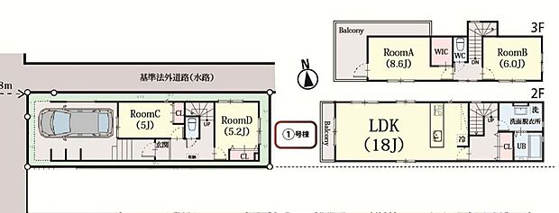 3面採光につき陽当たり 通風良好です。WICも完備され充実の収納スペース