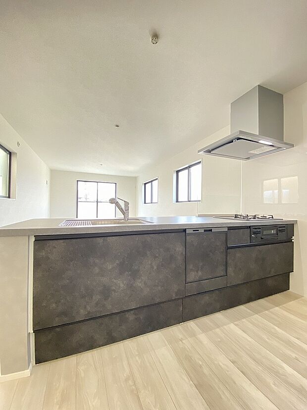 広々としたシンクで、食事の後片付けもはかどります