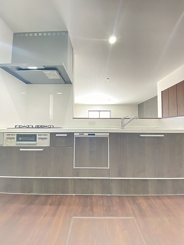 広々としたシンクで、食事の後片付けもはかどります