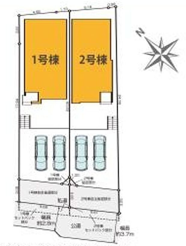 並列2台駐車可能なカースペースもご用意ございます。