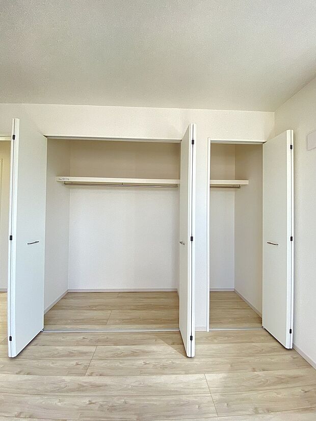 整理整頓も楽しくなる、大容量の収納スペース。