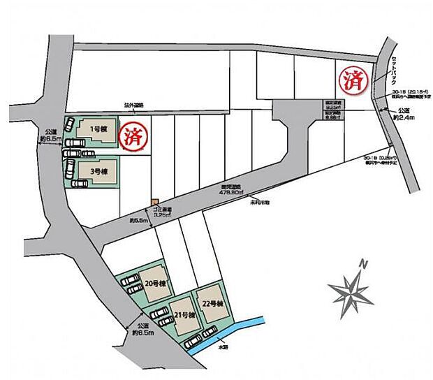 該当区画：1号棟