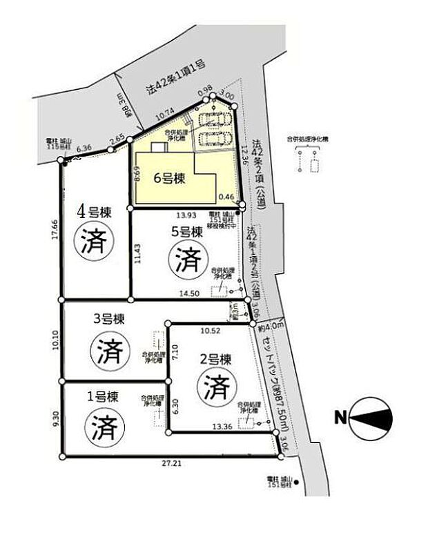 該当区画：6号棟