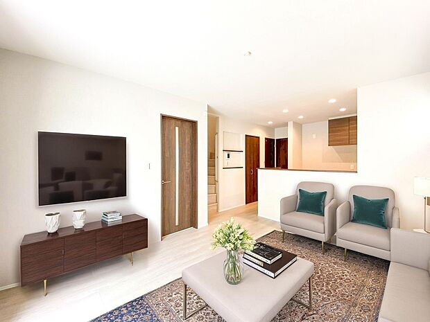 本画像はＣＧで作成しており、実際に現地に家具は置かれておりません。また、価格に家具は含まれておりません。