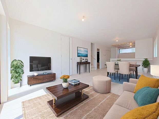 本画像はCGで作成しており、実際に現地に家具は置かれておりません。また、価格に家具は含まれておりません。