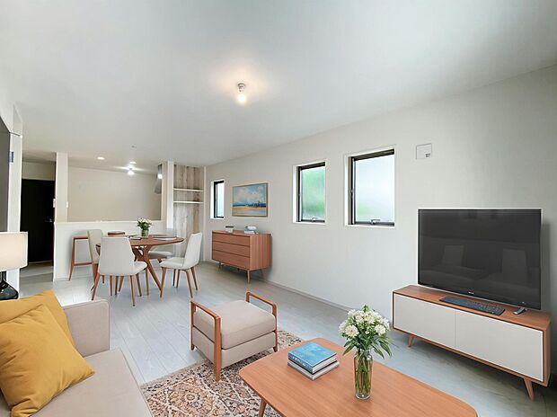 本画像はＣＧで作成しており、実際に現地に家具は置かれておりません。また、価格に家具は含まれておりません。