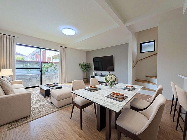 本画像はCGで作成しており、実際に現地に家具は置かれておりません。また、価格に家具は含まれておりません。