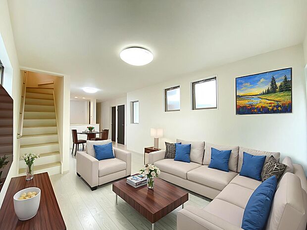 本画像はＣＧで作成しており、実際に現地に家具は置かれておりません。また、価格に家具は含まれておりません。