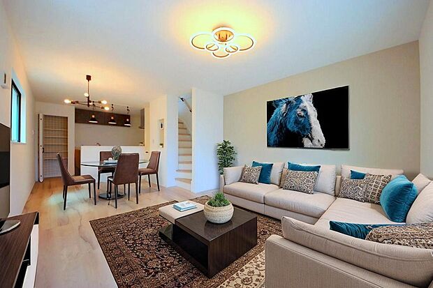 本画像はCGで作成しており、実際に現地に家具は置かれておりません。また、価格に家具は含まれておりません。