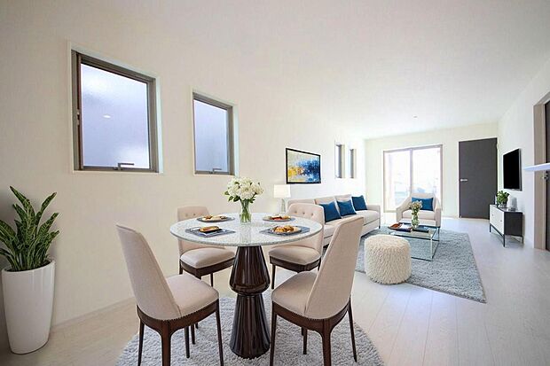 本画像はCGで作成しており、実際に現地に家具は置かれておりません。また、価格に家具は含まれておりません。