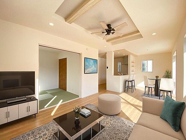 本画像はＣＧで作成しており、実際に現地に家具は置かれておりません。また、価格に家具は含まれておりません。