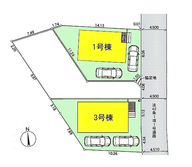 該当区画図:3号棟