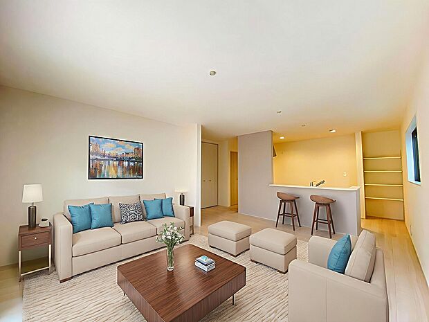 本画像はCGで作成しており、実際に現地に家具は置かれておりません。また、価格に家具は含まれておりません。