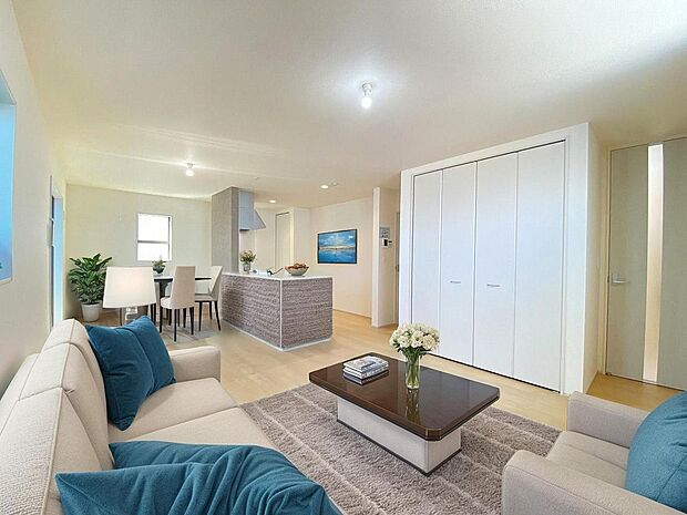 本画像はＣＧで作成しており、実際に現地に家具は置かれておりません。また、価格に家具は含まれておりません。