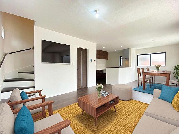 本画像はＣＧで作成しており、実際に現地に家具は置かれておりません。また、価格に家具は含まれておりません。