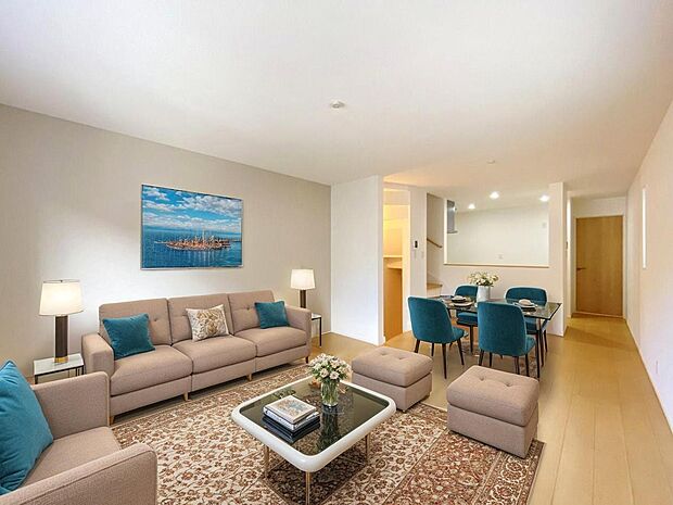 本画像はＣＧで作成しており、実際に現地に家具は置かれておりません。また、価格に家具は含まれておりません。