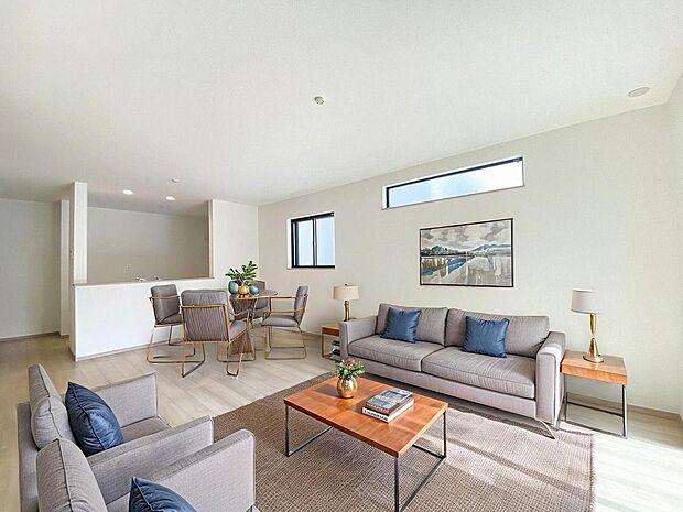 本画像はCGで作成しており、実際に現地に家具や照明は置かれておりません。また、価格に家具や照明の費用は含まれておりません。